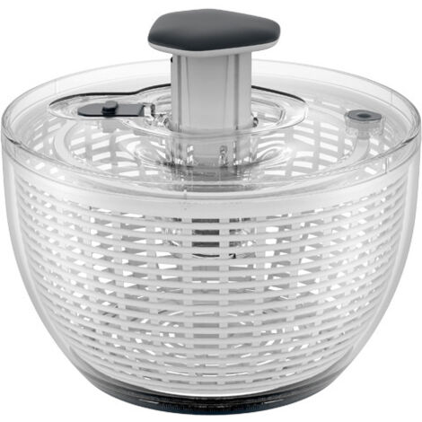 Essoreuse à salade 6L à une main avec poussoir rétractable et bouton de frein pour herbes et baies (1/5)