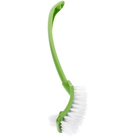 Brosse de toilette double face, design courbé, pour un nettoyage sans coins morts