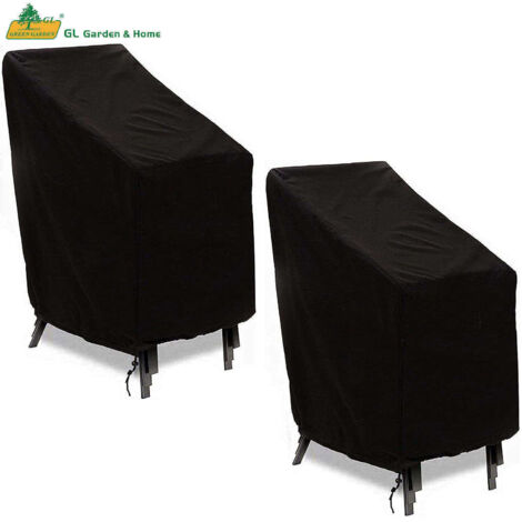 Housse de fauteuil 2 places - Tissu Oxford 210D - Noir - Style luxueux - Protection étendue - 134x66x63/89cm (1/5)