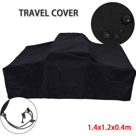 Housse de remorque de camping en tissu oxford 210D, housse pour tente de toit, couleur noire, 140×120×40 cm (1/5)