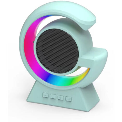 Enceinte 2.1 surround X63 G3 BT2301, 15W, batterie 1200mAh, 6h lecture, veilleuse réveil recharge sans fil, ABS, coloris blanc gamme G (1/5)