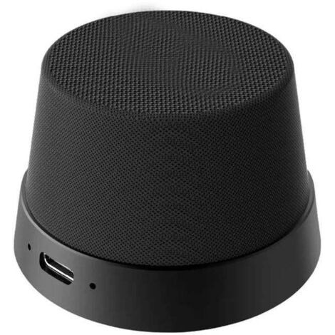 Mini enceinte Bluetooth 5.3 AL1020901137, IPX7, batterie 300-500mAh, portée 15m, son 360° TWS, anneau magnétique, noir or argent (1/5)