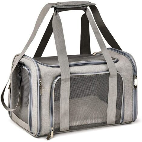 Sac de transport multi-usages pour chat, sac de voiture et bandoulière, 45x28x28 cm (1/5)