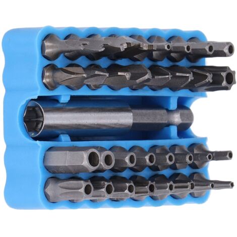 Coffret de 33 embouts de sécurité, queue 1/4", pour réparation et maintenance (1/5)