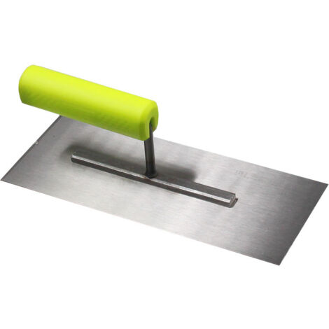 Truelle plate en acier, manche ergonomique, pour enduction et lissage mural (1/5)