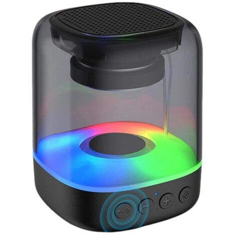 Enceinte lumineuse E-3052/DS106 Bluetooth 5.0, 500-800mAh, 2x5W, portée 10m, plastique compact, usage intérieur et extérieur (1/5)