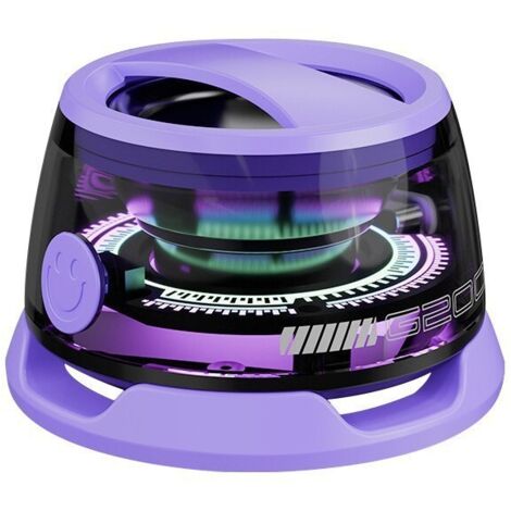 Mini enceinte magnétique G200 Bluetooth 5.3, batterie 500-800mAh, carte TF, éclairage, 3 coloris, usage voiture bureau maison extérieur (1/5)