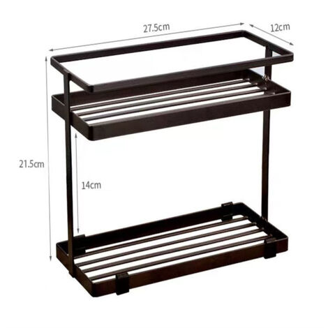 Porte-épices et rangement de cuisine style japonais, support pour flacons d'assaisonnement, disponible en blanc et noir design frais
