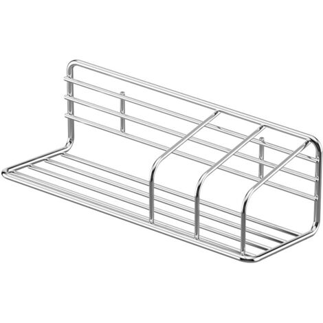 Panier d'égouttoir magnétique en L sans perçage, rangement évier éponge lavettes en acier inoxydable (1/5)
