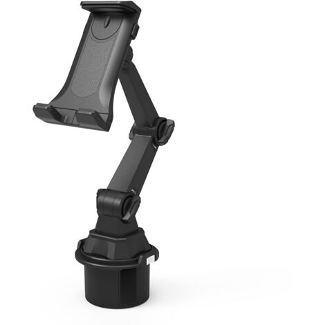 Porte-gobelet de voiture, porte-gobelet universel pour téléphones portables et tablettes, support de voiture à articulation longue, noir. (1/5)