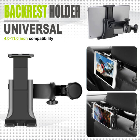 Support universel pour téléphone/tablette pour appuie-tête de voiture, support de tablette réglable, support pour téléphone/tablette pour appuie-tête de voiture (1/5)