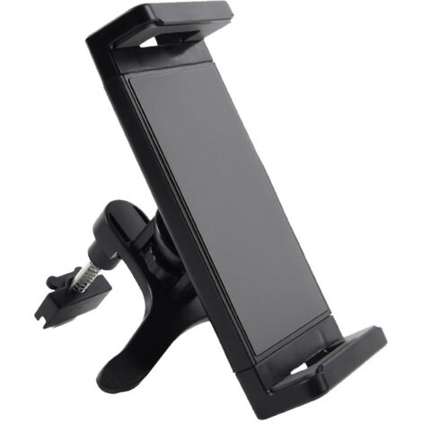 Support de grille d'aération de voiture rotatif à 360° et réglable, support de navigation universel pour téléphones et tablettes, noir (1/5)