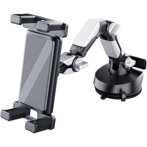 Support de téléphone/tablette à ventouse pour voiture, compatible avec les gros camions, fixation sur tableau de bord, noir. (1/5)