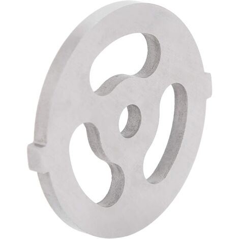 Plaque de hachoir, 1 pièce, accessoire de rechange pour hachoir à viande en acier inoxydable (plaque de coupe à 3 trous) (1/5)