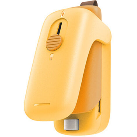 Mini scelleuse pour sacs plastiques, snacks, conservation des aliments (jaune) (1/3)