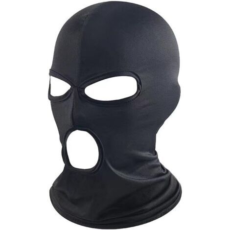 Cagoule intégrale pour homme, 3 trous, idéale pour la moto et la randonnée.