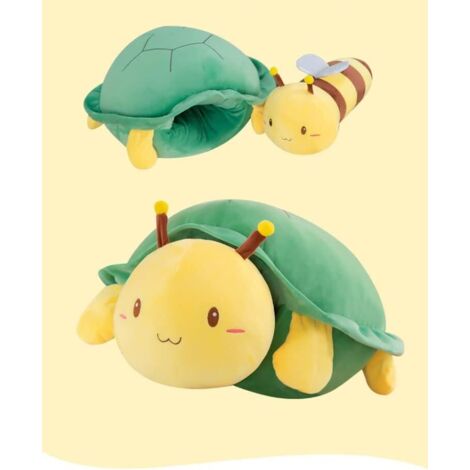 Peluche Tortue Miel, Animal en Peluche Tortue Abeille, Figurine Douce et Amusante (Tortue Verte, 65 cm) (1/5)