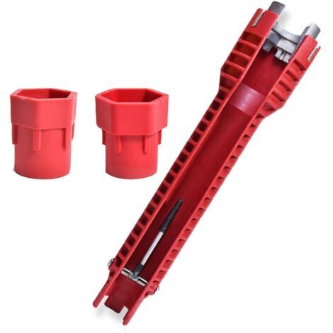 Clé pour robinetterie et évier - outils d'installation pour la plomberie des toilettes, éviers, salles de bain et cuisines (1/3)