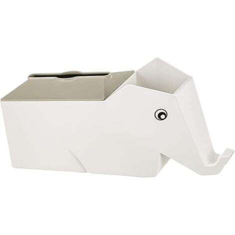 Boîte en carton grise, idéale pour la maison, le salon, la table basse ou un restaurant. Créative, mignonne et simple, elle offre un rangement multifonctionnel. (1/3)