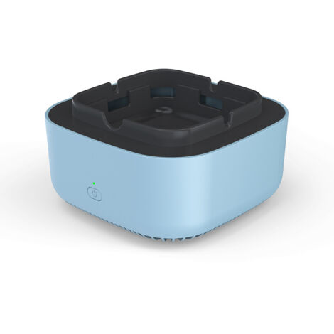 Purificateur d'air créatif en forme de cendrier, éliminant les odeurs de fumée, petit purificateur d'air intelligent à ions négatifs bleu pour bureau. (1/3)