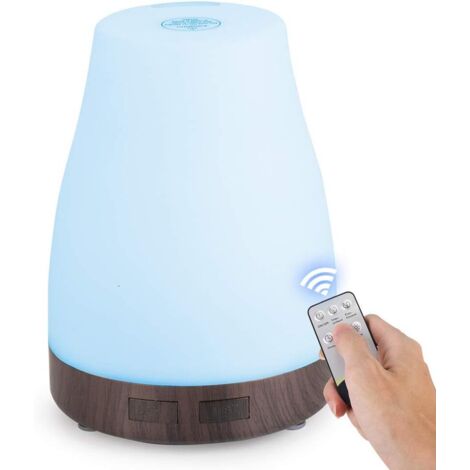 Diffuseur d'huiles essentielles 300 ml, diffuseur d'aromathérapie, humidificateur ultrasonique d'aromathérapie, bleu, 1 mode d'éclairage LED variable (1/5)