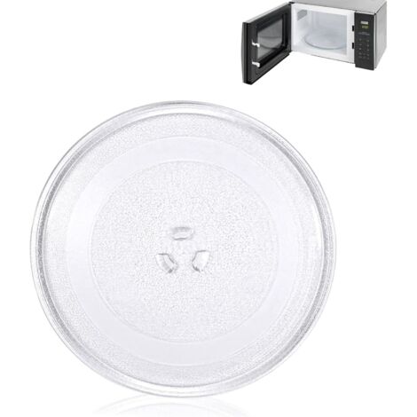 Plateau tournant universel en verre pour micro-ondes de 24,5 cm avec 3 supports pour remplacer les plateaux endommagés. (1/5)