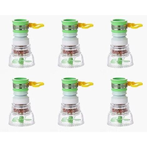 Ensemble de 6 accessoires pour purificateur d'eau de robinet avec cartouche rotative pour purificateur d'eau minérale active (1/5)