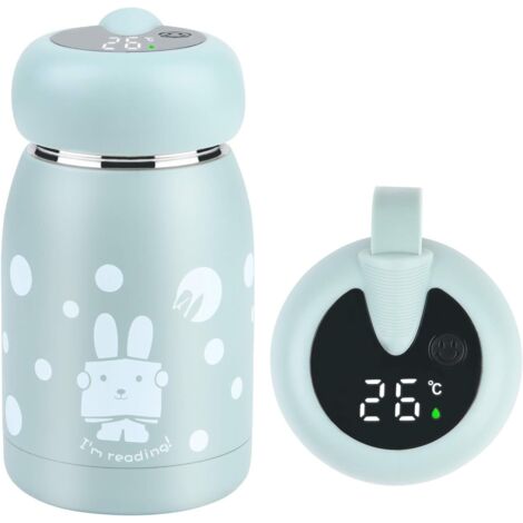 Gourde isotherme intelligente pour enfants 320 ml en acier inoxydable (bleue) (1/5)