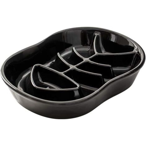 Gamelles anti-boulimie pour chats et chiens, gamelles slow food pour chiens, gamelles interactives en céramique slow food, gamelles labyrinthe pour chiens et chats, antidérapantes (1/3)