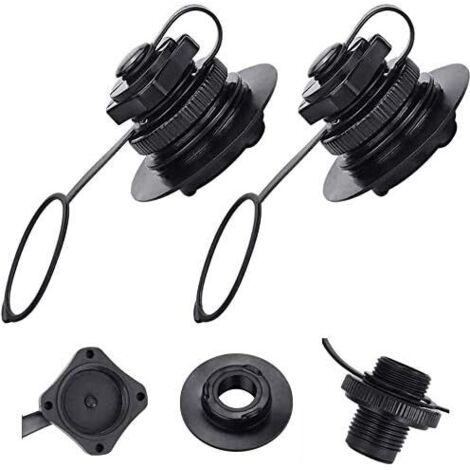 pièces de couvercle universel pour valve de gonflage, pièces de rechange pour annexe (noir) (1/5)