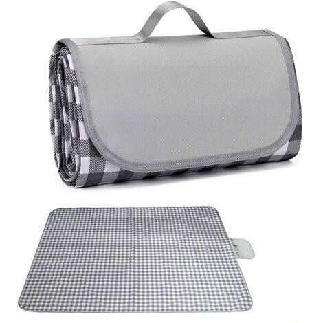 Couverture de pique-nique imperméable et pliable avec poignée de transport pour le camping (1/3)