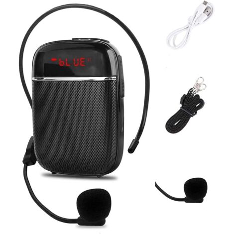 Amplificateur vocal Bluetooth portable, mini-enceinte filaire rechargeable avec microphone, adapté (1/5)