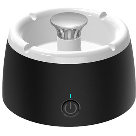 Cendrier multifonctionnel intelligent pour la maison, petit diffuseur d'oxygène à ions négatifs, purificateur de fumée secondaire, noir et blanc (1/3)