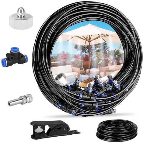 Système de refroidissement par aspersion Quick Plug pour trampoline et terrasse, arrosage automatique Micro Flow 10 m (Europe) (1/4)