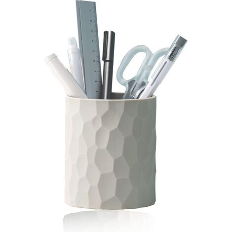 Porte-stylo, porte-crayons en silicone imperméable de style nordique, fournitures de bureau multifonctionnelles (gris) (1/5)