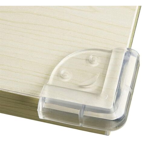 Protection d'angle de bureau en silicone transparent pour bébé, 16 protections larges et souples avec adhésif ultra-résistant (1/5)