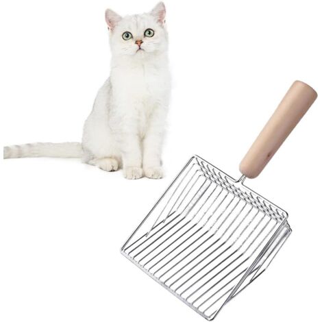 pelles à tamisage rapide en acier inoxydable pour chats et chiens (1/5)