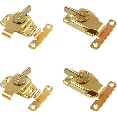 4 loquets métalliques pour portes de meubles (tiroirs, commodes et armoires) (1/5)