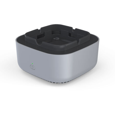 Purificateur d'air créatif en forme de cendrier, éliminant les odeurs de fumée, petit purificateur d'air intelligent à ions négatifs de bureau, gris (1/3)