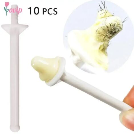 Kit de 10 bâtonnets de cire pour l'épilation du nez et des oreilles, pour hommes et femmes. Accessoires d'épilation professionnels, indolores.