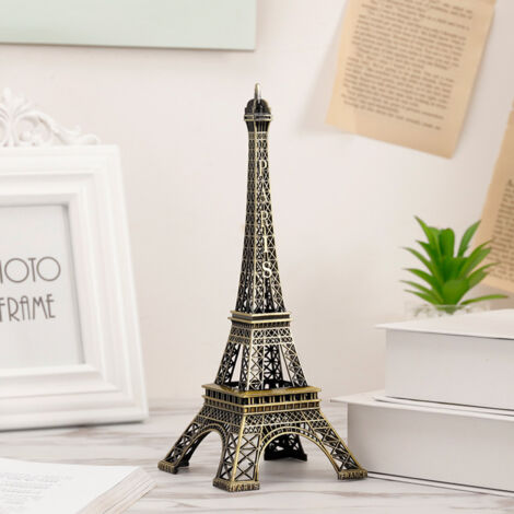 Ornement en métal, statue de la Tour Eiffel, décoration pour bureau ou chambre, bronze (1/5)