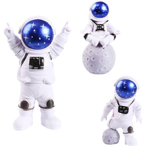Décorations d'astronautes créatives pour la maison et le salon, figurines mystérieuses en plastique, ciel étoilé, lot de 3 (1/5)