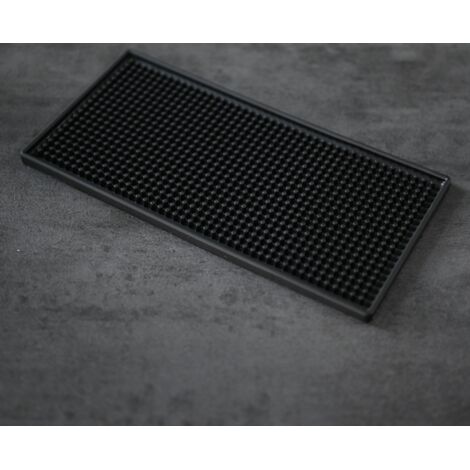 Tapis de tassage en silicone antidérapant pour machine à café, accessoire pour tasseur de café expresso, noir (1/5)
