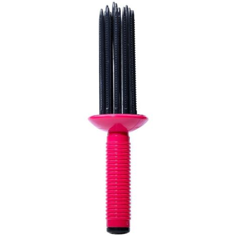 Fer à friser à 17 dents, peigne antidérapant, outil de coiffure pour des cheveux volumineux (1/2)