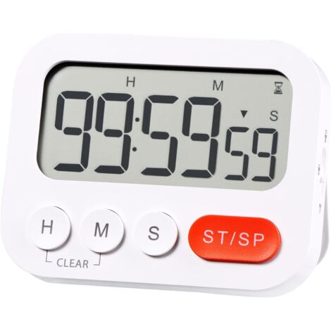 Minuteur de cuisine numérique magnétique à grand écran avec alarme sonore puissante, idéal pour les enfants, les personnes âgées, les salles de classe et le yoga. (1/5)