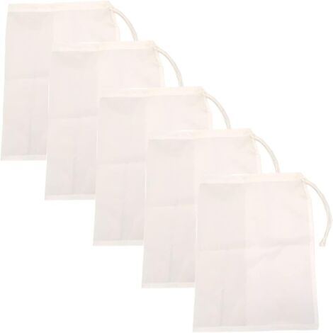 Sacs filtrants réutilisables à fermeture éclair de 20 x 30 cm (5 pièces) (1/5)