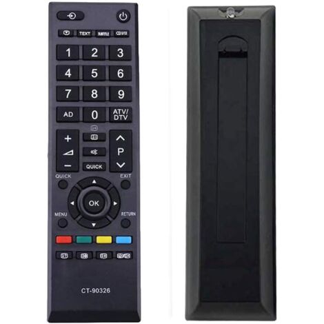 Télécommande universelle de remplacement Toshiba CT-90326 pour téléviseurs Toshiba. Compatible avec les téléviseurs Toshiba. (1/5)