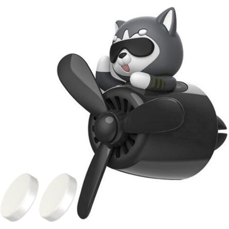 diffuseur de parfum pour voiture Husky Fan, clip de parfum, diffuseur d'air pour voiture, accessoire d'aromathérapie pour voiture - Noir (1/5)
