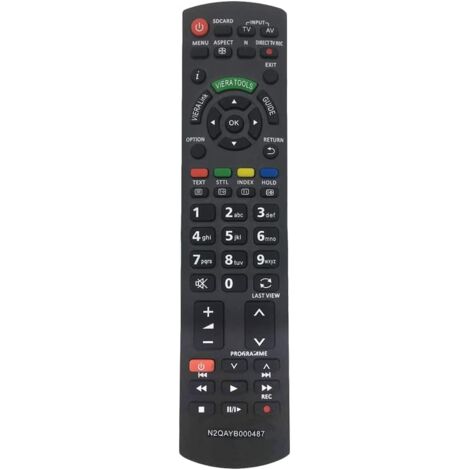 Télécommande de remplacement Panasonic N2QAYB000487 pour téléviseur Panasonic universel (1/4)