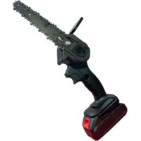 Mini tronçonneuse sans fil Mini 6 Tronçonneuse sans fil 24V Tronçonneuse portable légère pour couper les branches (noir)